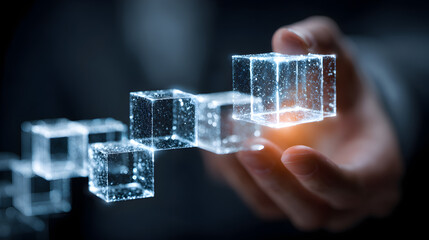 Dynamic business environment illustrating the concept of business agility with symbols of company transformation, rapid adaptation, and enhanced operational efficiency in a competitive marke78545491 4