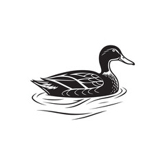 Obraz premium duck on white background