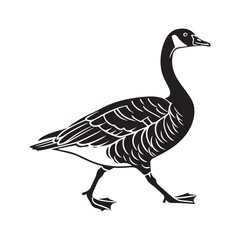 Fototapeta premium goose on white background