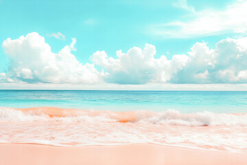 Fototapeta premium tropical beach with blue sky