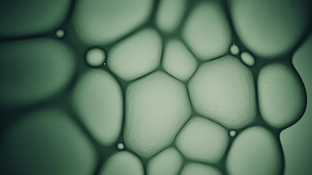 Abstract green patterned texture with organic cell-like structures