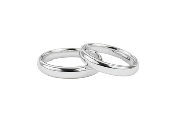 Wedding rings, pair, close up