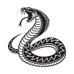 Fototapeta premium black and white snake