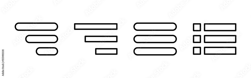 Wall mural menu icon set. web menu icon. hamburger menu symbol