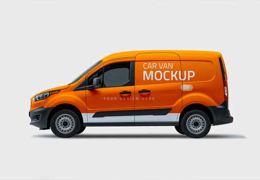 Panel Van Mockup - Side View