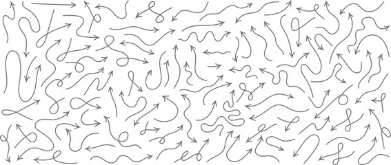 arrow icons on white background - vector illustrations	
