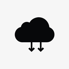 cloud computing icon fully editable vector template