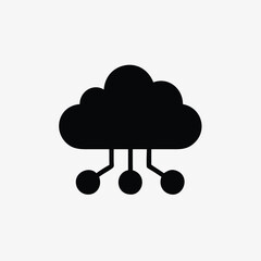 cloud computing icon fully editable vector template