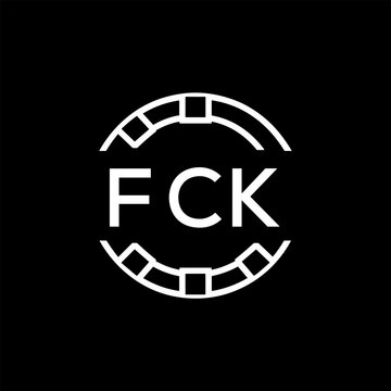 FCK &ldquo;Modern FVA Monogram Logo Design,  FCK Later Logo , Sleek Minimalist Letter mark in Circle, High-Contrast Branding Concept&rdquo;
