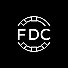 FDC &ldquo;Modern FVA Monogram Logo Design,  FDC Later Logo , Sleek Minimalist Letter mark in Circle, High-Contrast Branding Concept&rdquo;
