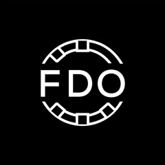 FDO &ldquo;Modern FVA Monogram Logo Design,  FDO Later Logo , Sleek Minimalist Letter mark in Circle, High-Contrast Branding Concept&rdquo;
