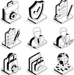 business icons set