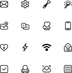 set of icons