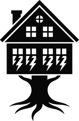 black house silhouette