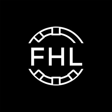 FHL &ldquo;Modern FVA Monogram Logo Design,  FHL Later Logo , Sleek Minimalist Letter mark in Circle, High-Contrast Branding Concept&rdquo;
