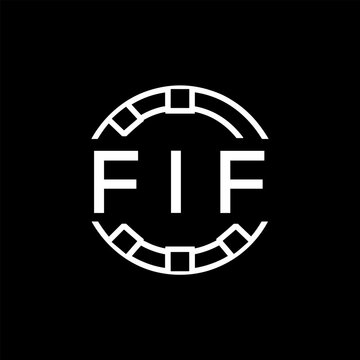 FIF &ldquo;Modern FVA Monogram Logo Design,  FIF Later Logo , Sleek Minimalist Letter mark in Circle, High-Contrast Branding Concept&rdquo;

