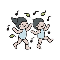 Kids Enjoying Parade In Dance Costumes