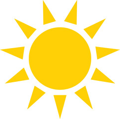 sun web icon - vector design element	
