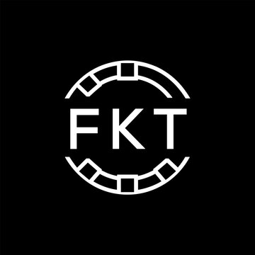 FKT &ldquo;Modern FVA Monogram Logo Design,  FKT Later Logo , Sleek Minimalist Letter mark in Circle, High-Contrast Branding Concept&rdquo;
