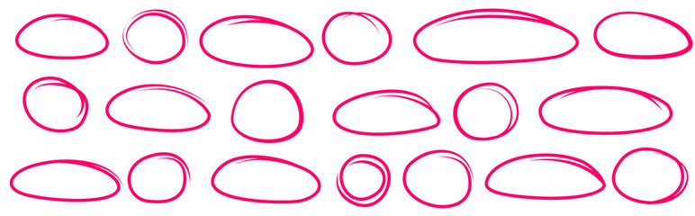Vivid pink contour blobs in expressive abstract style for beauty industry branding and feminine lifestyle visuals

