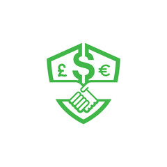 money abstract logo modern style