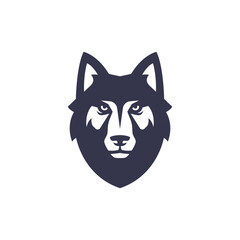 wolf abstract logo modern style