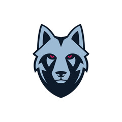 wolf abstract logo modern style