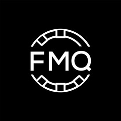 FMQ “Modern FVA Monogram Logo Design,  FMQ Later Logo , Sleek Minimalist Letter mark in Circle, High-Contrast Branding Concept”
