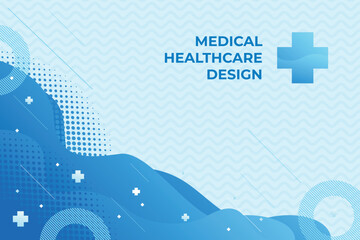Blue healthcare and medical science background Free Vector