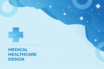 Blue healthcare and medical science background Free Vector