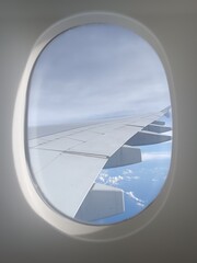 view from airplane window
