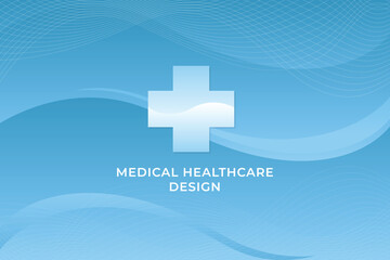 Blue healthcare and medical science background Free Vector
