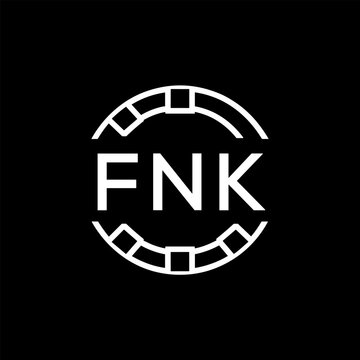 FNK &ldquo;Modern FVA Monogram Logo Design,  FNK Later Logo , Sleek Minimalist Letter mark in Circle, High-Contrast Branding Concept&rdquo;
