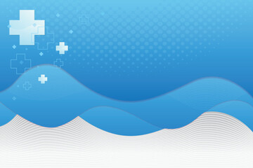 Blue healthcare and medical science background Free Vector