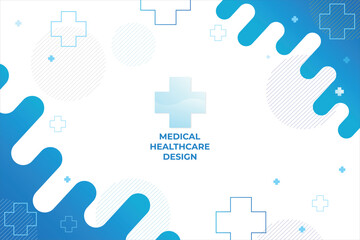 Blue healthcare and medical science background Free Vector