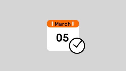 Calendar icon.  Calendar time and date illustration.