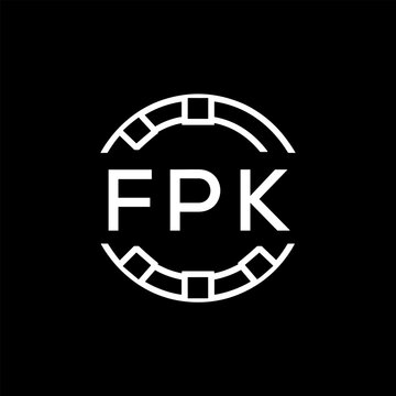 FPK &ldquo;Modern FVA Monogram Logo Design,  FPK Later Logo , Sleek Minimalist Letter mark in Circle, High-Contrast Branding Concept&rdquo;
