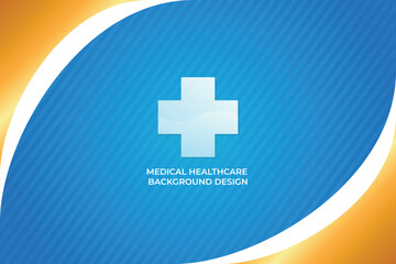 Blue healthcare and medical science background Free Vector