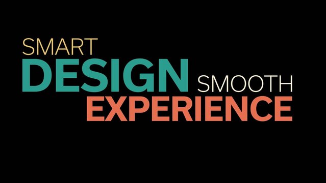 Colorful Kinetic Typography