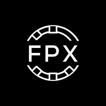 FPX &ldquo;Modern FVA Monogram Logo Design,  FPX Later Logo , Sleek Minimalist Letter mark in Circle, High-Contrast Branding Concept&rdquo;
