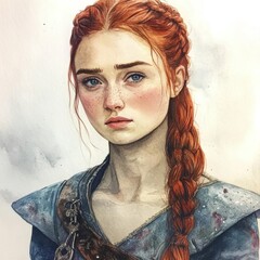 A drawing of the character history style