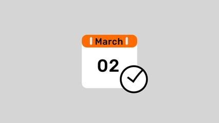 Calendar icon.  Calendar time and date illustration.