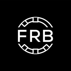 FRB “Modern FVA Monogram Logo Design,  FRB Later Logo , Sleek Minimalist Letter mark in Circle, High-Contrast Branding Concept”
