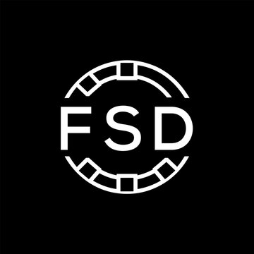 FSD &ldquo;Modern FVA Monogram Logo Design,  FSD Later Logo , Sleek Minimalist Letter mark in Circle, High-Contrast Branding Concept&rdquo;
