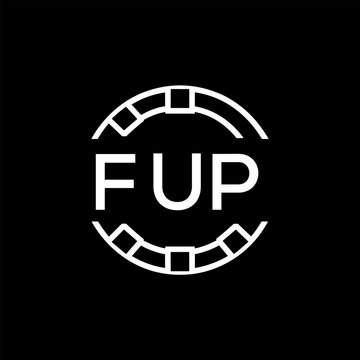 FUP &ldquo;Modern FVA Monogram Logo Design,  FUP Later Logo , Sleek Minimalist Letter mark in Circle, High-Contrast Branding Concept&rdquo;
