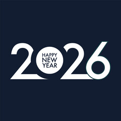 2026 Happy New Year design vector. trendy new year 2025 design template. and merry Christams 