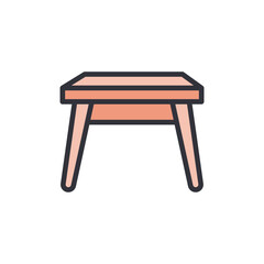 Charming And Minimalist Stool Icon On A Transparent Canvas Background