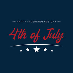 4th of July Independence Day Patriotic Greeting Banner