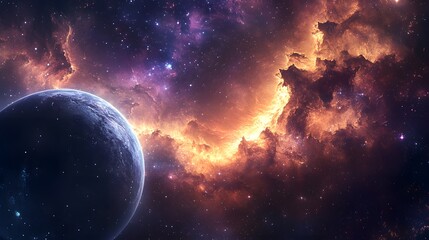 Surreal Distant Planet Landscape with Various Elements - NA Furnished Image