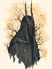 Lord of the ring character, cute illustration 